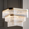 Light Luxury Crystal Chandelier 3d model