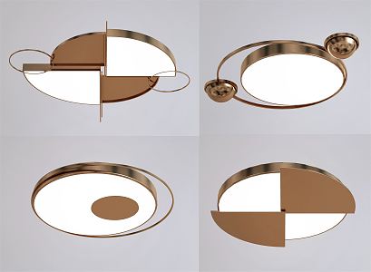 Light Luxury Ceiling Lamp 3d model