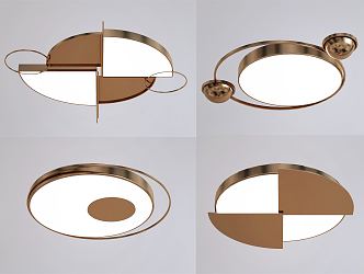 Light Luxury Ceiling Lamp 3d model