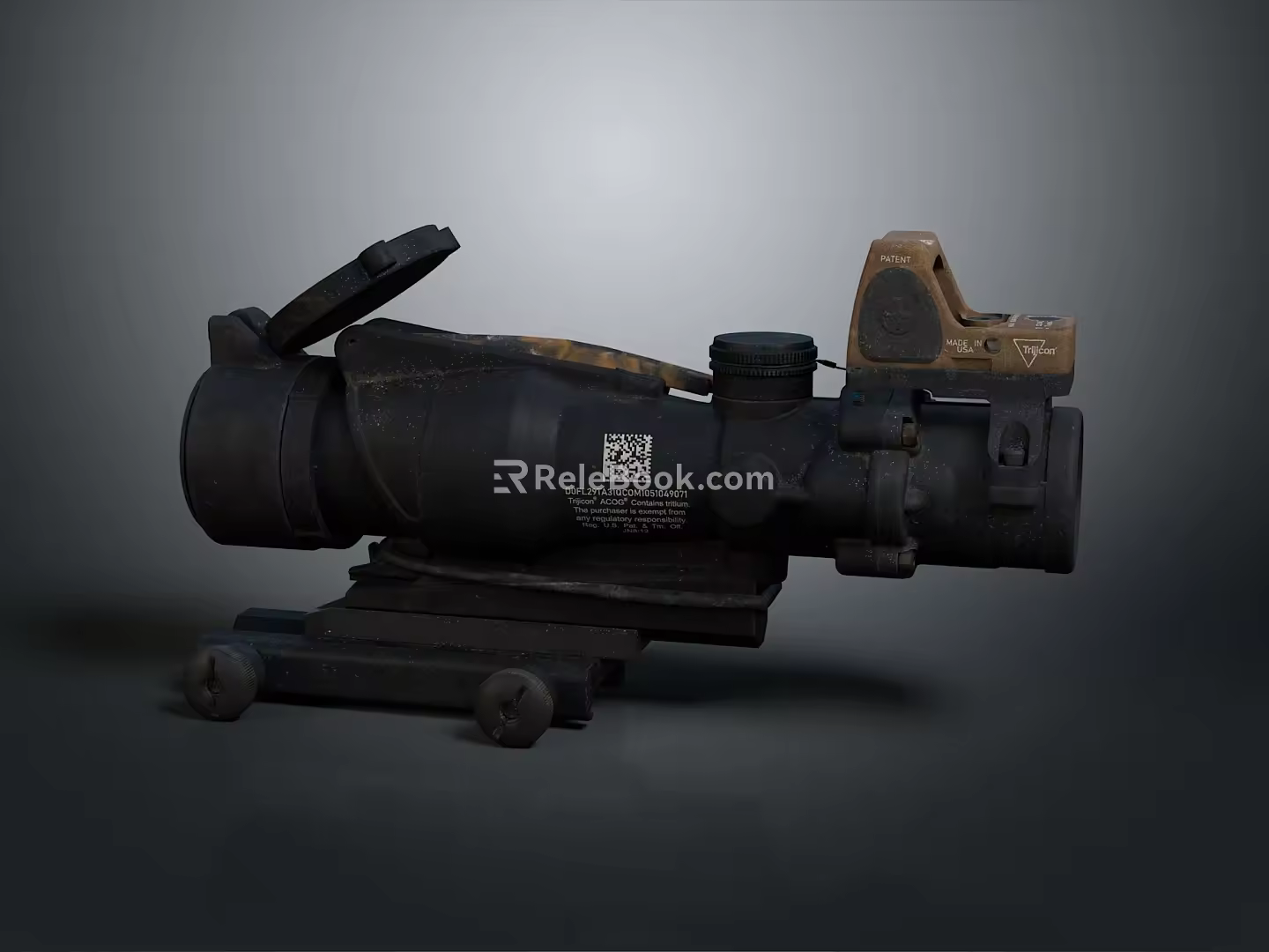 Infrared Steiner Laser Pistol Light Source Firearm Sight Firearm Device 3d model