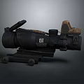 Infrared Steiner Laser Pistol Light Source Firearm Sight Firearm Device 3d model