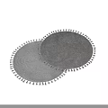 Round Woven Rugs with Tassel Edges and Textured Patterns for Home Decor
