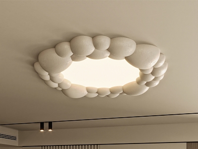 modern ceiling lamp cream ceiling lamp 3d model