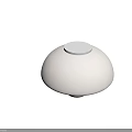 Mushroom Shaped White Ceiling Light with Simple Modern Design and Soft Illumination