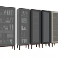 Modern Luxury Glass Display Chest Of Drawers for Storing Books Teaware And Home Decorations
