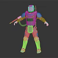 Modern Robot Warrior Mechanical Combat Police Mechanical Armor 3d model