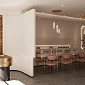 Elegant Modern Beauty Salon Interior With Warm Ambient Lighting And Comfortable Pink Styling Chairs