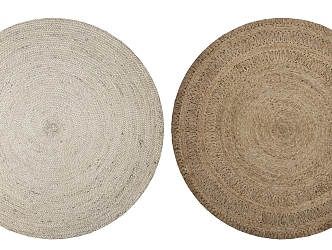 Quiet Round Carpet 3d model