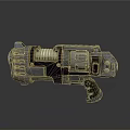 Sci Fi Mechanical Weapon Featuring Metal Structure And Industrial Design Elements 3d model