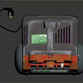 TORPEDA Red And Gray Air Compressor With Pressure Gauge And Control Knob For Household Use