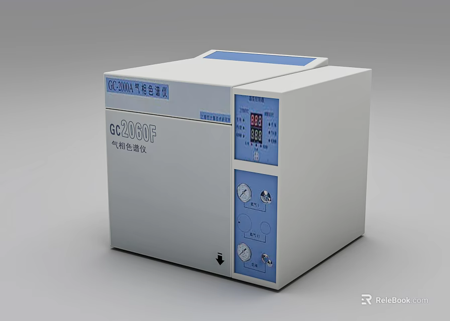 XINMA Industrial GC2030NF Gas Chromatograph Equipment With Control Panel And Digital 3d model 