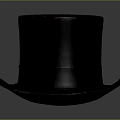Vintage Black Top Hat With Classic Design As Daily Living Essential Accessory