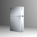 Silver Double Door Refrigerator With Modern Stainless Steel Design For Household Use