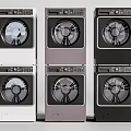 Modern Front Load Washing Machines Showcasing Various Color And Stylish Designs