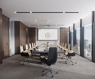 Modern Meeting Room Office Meeting Room 3d model