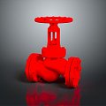 Valve safety valve seal valve safety cover flange tee joint pipe tool 3d model