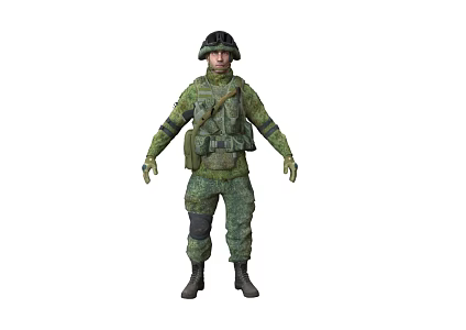 Infantry Medic Character Role Soldier Modern Character Armed Police Marines Mercenary Male Character 3d model