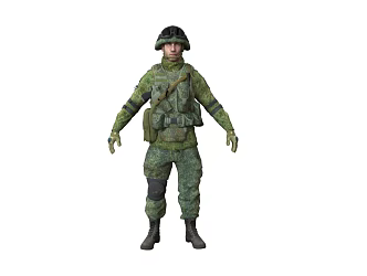 Infantry Medic Character Role Soldier Modern Character Armed Police Marines Mercenary Male Character 3d model