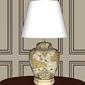 European-style table lamp 3d model