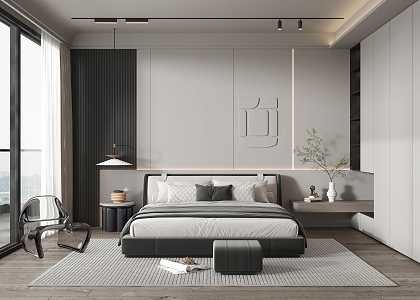 Modern Bedroom Home Bedroom 3d model