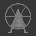 Floor Clock Big Clock Retro Clock Retro Clock Retro Clock Large Clock Pendulum Furnishings 3d model