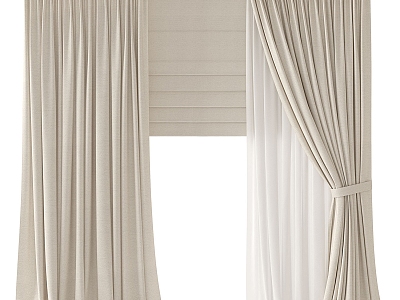 Curtains 3d model