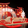 Year of the Snake 2025 New Year US Chen Interactive Pin Photo 3d model