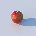 Fresh Ripe Red Apples Neatly Placed in Metal Basket on Light Background