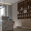New Chinese Front Desk Bar 3d model