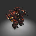 Red Black Heavy Duty Industrial Equipment With Mechanical Arms And Complex Structure