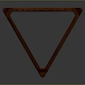 High Quality Wooden Triangular Frame For Sports Training Equipment 3d model