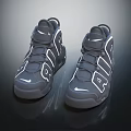 Stylish Gray Sporty Sneakers with Reflective Details Lace-Up Design Thick Sole and Trendy Look