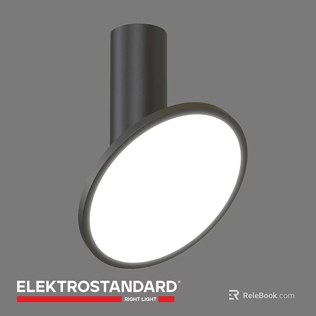 Modern Round Downlight Spotlight With Sleek Metal Frame And Bright White Lighting 3d model 