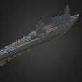 Warship Dreadnought Class Destroyer Battleship Cruise Ship Frigate Ship Carrier Low Face Number Low Model Simple Model Game Movie Class Super Writing 3d model