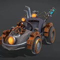 Steampunk Kart 3d model