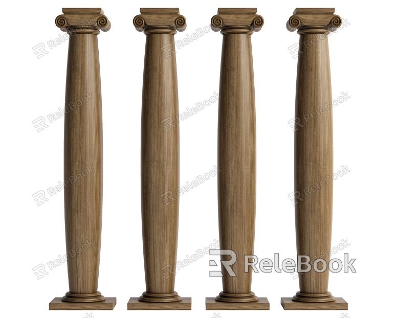 Jane European Columns Roman Columns model