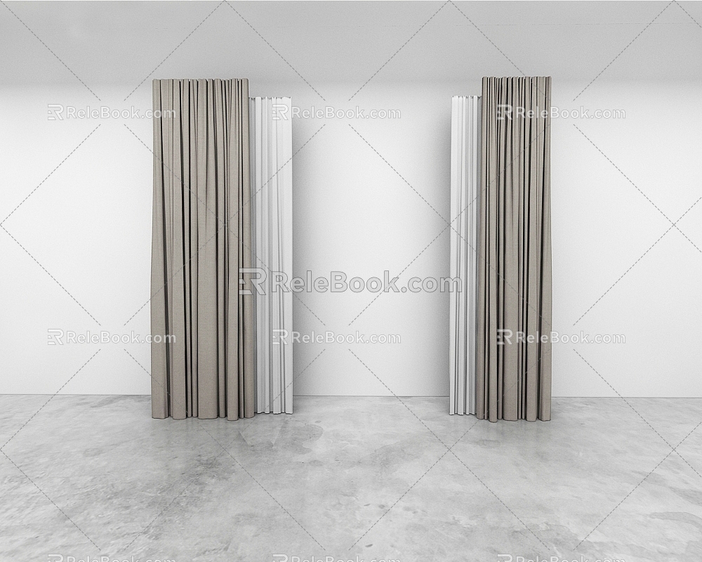 Curtains 3d model