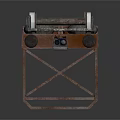 Industrial Car Chassis Metal Frame Structure With Wheels And Support Components
