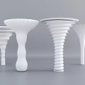 Special-Shaped Column Twisted Cylinder Round Decorative Column Special-Shaped Column Interior Column Creative Package Column Cylinder Decorative Column Shape Column 3d model