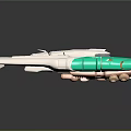 Green And White Mechanical Equipment With Yellow Accent Details And Plastic Shell Structure