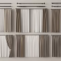 Various Modern Curtain Designs Featuring White Brown Color Combinations And Styles