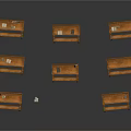 Wooden Benches Arrangement In Architectural Interior With Classic Design Style