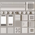 Various Vent Covers And Grilles With Different Designs For Home Ventilation And Building Accessories