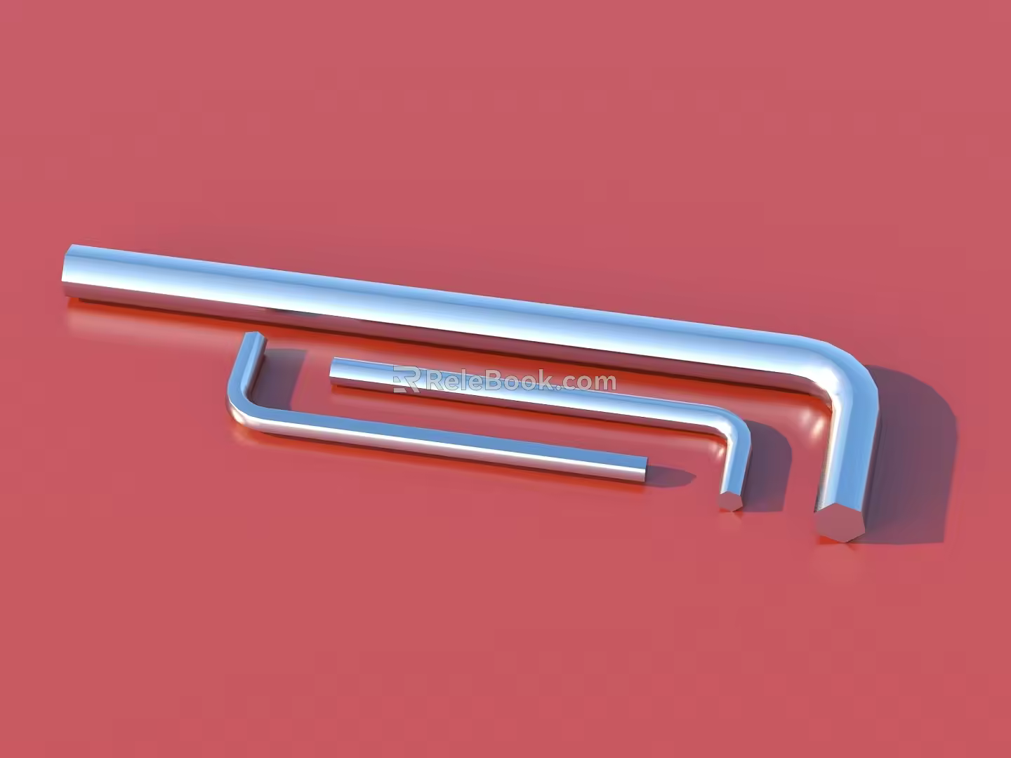Wrench Allen wrench tool box 3d model