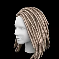 Game and Movie Character With Long Brown And Beige Braided Hair