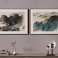 New Chinese Decorative Painting 3d model