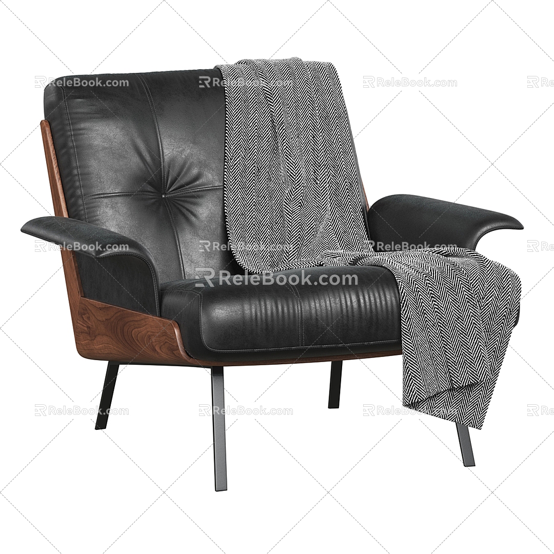 Modern Minotti Sofa Chair 3d model