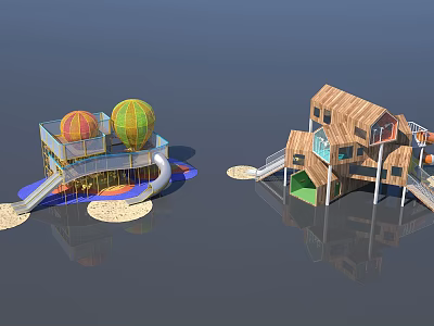 Children's play equipment Modern play equipment 3d model Children's play equipment Modern play equipment 3d model
