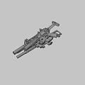 Four Black Tactical Rifles With Long Barrels Scopes And Magazines