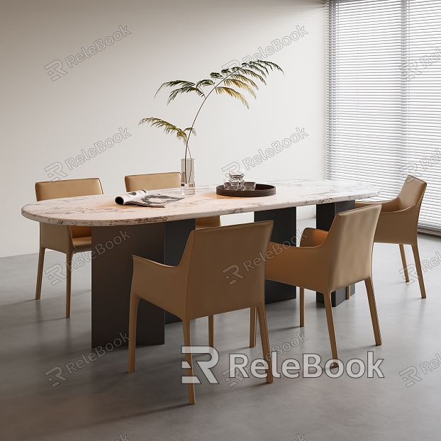 Minotti Milo Lou Dining Table and Chair Combination Rectangular Brand model